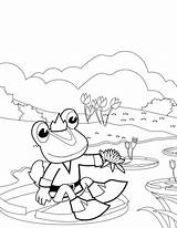 Prince Frog Animalscoloring Coloring Pages Choose Board sketch template