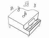 Pianoforte Colorir Pianos Coda Cauda Cua Dibuix Acolore Dibuixos Stampare sketch template