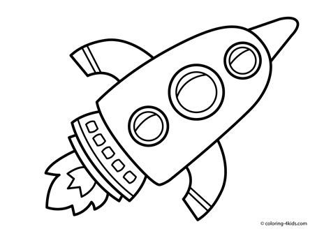 rocket coloring pages  kids printable  space coloring pages