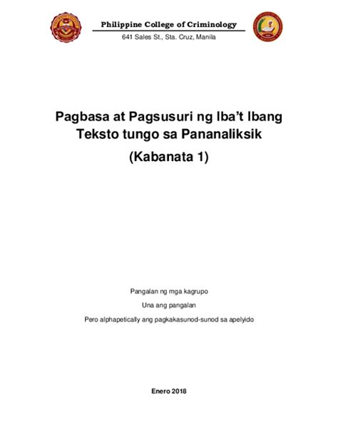 Doc Pananaliksik Kabanata 1 Format Francis Joshua Vicencio