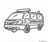 Ambulance Lego sketch template