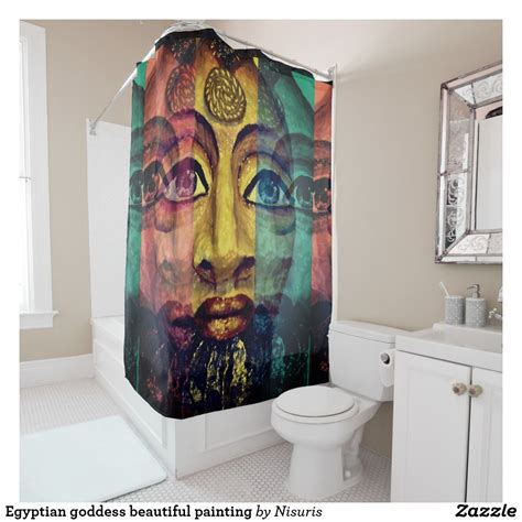 Egyptian Goddess Beautiful Painting Shower Curtain
