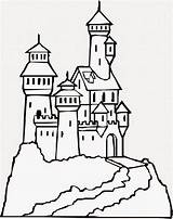 Coloring Pages Castles Medieval Para Imprimir Castillos Dibujos sketch template