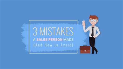 mistakes  sales person     avoid