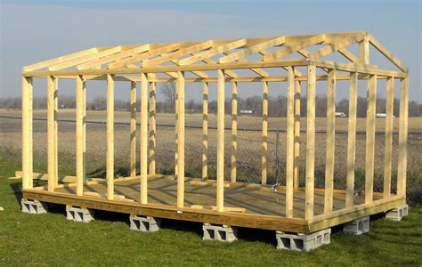 shed plans  wall  roof framing   solid avec plan cabane de jardin