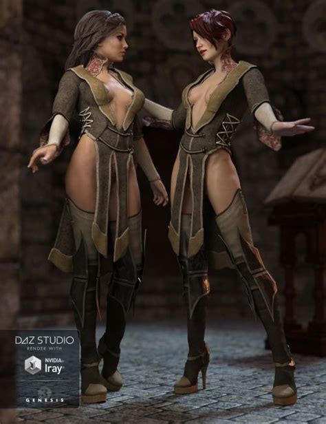 zodiac sorceress outfit for genesis 3 female s 3d models for poser