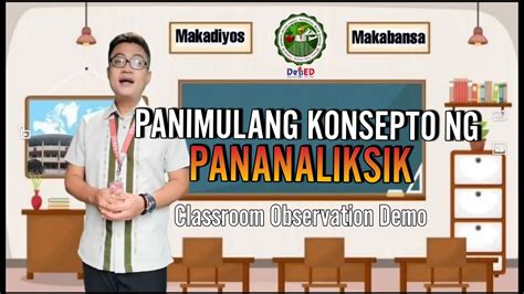 Panimulang Konsepto Ng Pananaliksik Video Demo Filipino 11 Youtube