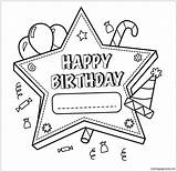 Birthday Pages Decorations Coloring Color sketch template