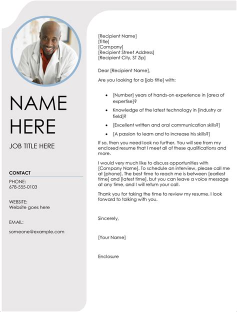 microsoft word cover letter template fre  word template
