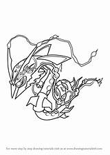 Rayquaza Mega Pokemon Draw Coloring Drawing Pages Step Color Cards Getdrawings Tutorials Drawingtutorials101 Getcolorings Printable Learn sketch template