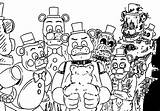 Foxy Withered Freddy Naf Animatronics sketch template