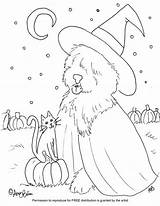 Halloween Coloring Sheet Bolin Amy Trick Treat Old Sheltie Dog Sheepdog English Sheets Cart Added Been Item Add Has Getdrawings sketch template