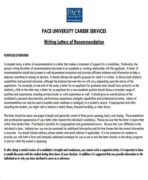 sample letter  recommendation  internship  ms word