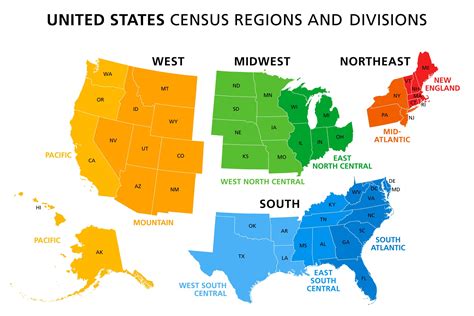 map   united states regions printable