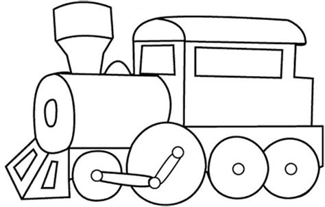 simple train coloring pages getcoloringpagescom