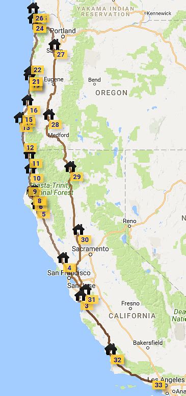 map  entire route vacationlovers