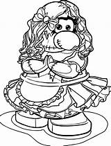 Coloring Penguin Club Toy Girl Wecoloringpage sketch template
