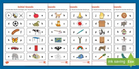 beginning letter sounds worksheets phonics resources