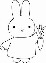 Miffy Holding Printable2 Coloringpages101 Printable sketch template