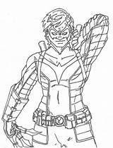 Nightwing Coloring Pages Printable Dc Online Color Getcolorings sketch template