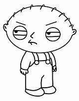 Stewie Griffin Family Guy Coloring Pages Draw Drawing Step Cartoon Open sketch template