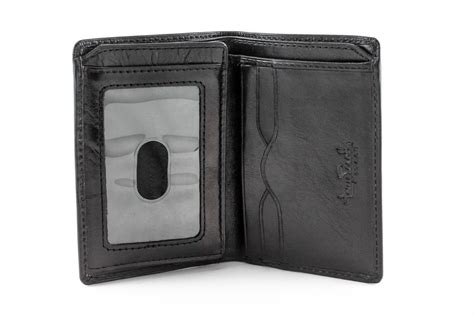 tony perotti italian leather vertical bifold wallet  id window ebay