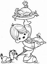 Precious Moments Coloring Pages Drawings Waiter Thanksgiving Bible Printable Drawing Sheets Clown Book Print Family Kids Coloringbook4kids Color Child Books sketch template