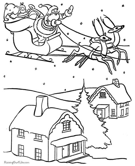 santa  reindeer coloring pages printable  getcoloringscom