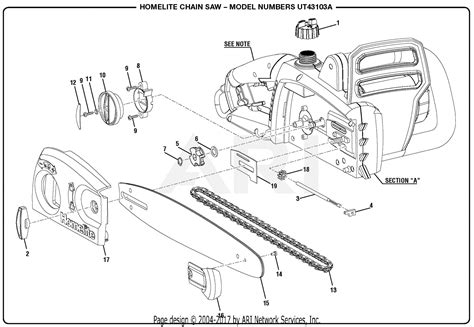 homelite uta electric chain  mfg   parts diagram  general assembly
