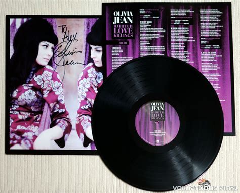 Olivia Jean ‎– Bathtub Love Killings 2014 Vinyl Autographed