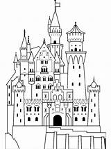 Neuschwanstein Germany Castle Colouring Coloringpage Ca Pages Colour Check Category sketch template
