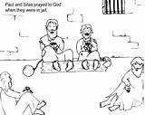 Silas Prayed Apostle sketch template