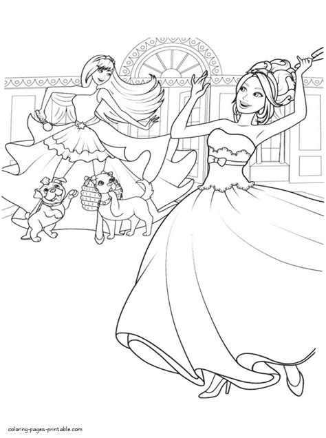 barbie princess popstar printable coloring pages coloring pages