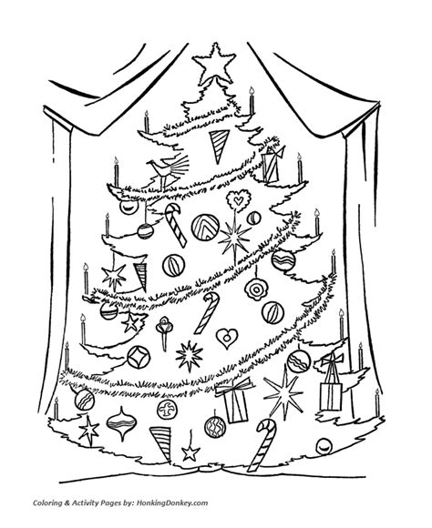christmas tree coloring pages big christmas tree coloring sheet