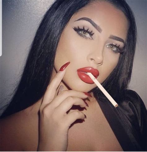 Pin On Red Lips And Smoking