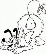 Coloring Pages Pluto Printable Library Clipart Disney Christmas Easy sketch template