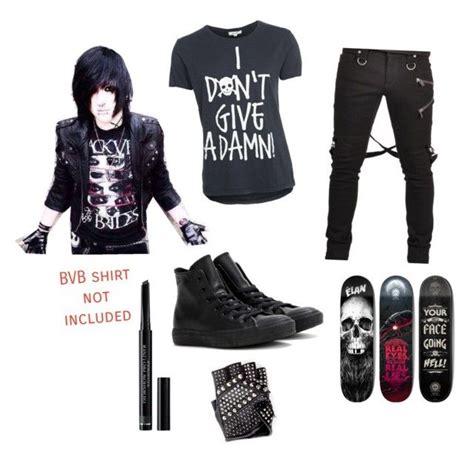 guy goth emo outfit by midnightjinx1 on polyvore featuring tripp