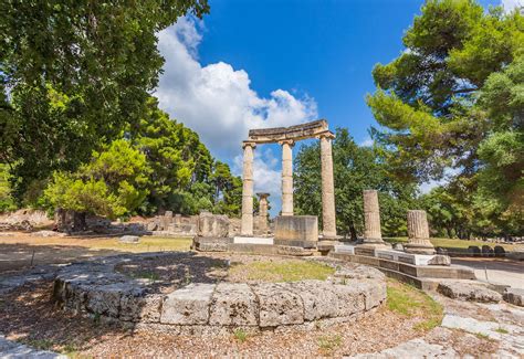 archaeological site  olympia greece world heritage journeys  europe