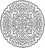Mandala Hard Pages Coloring Difficult Getcolorings sketch template