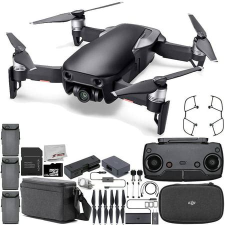 dji mavic air drone quadcopter fly  combo onyx black starters bundle walmart canada