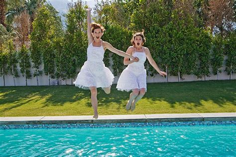 Jump In The Pool Fully Clothed While Were Young Pool Wedding Prom