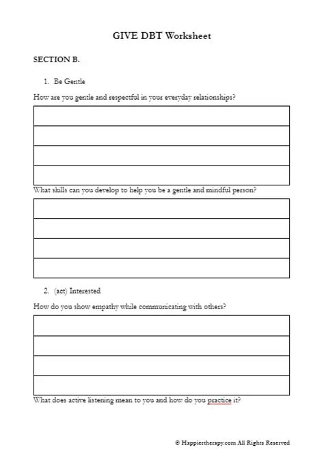 give dbt worksheet happiertherapy