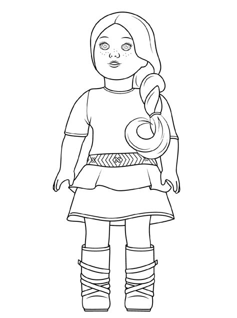 coloring pages  american girl dolls coloring pages