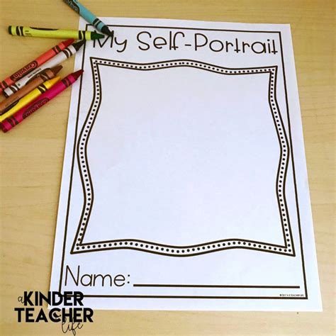 kindergarten  portrait template