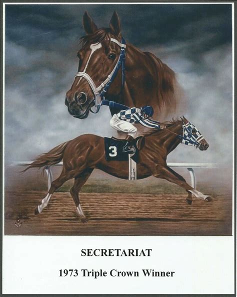 1973 Secretariat Triple Crown Winner Art 2 Sale Special Price C Print