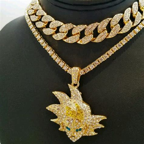 Accessories 14k Gold Plated Iced Out Chains Poshmark