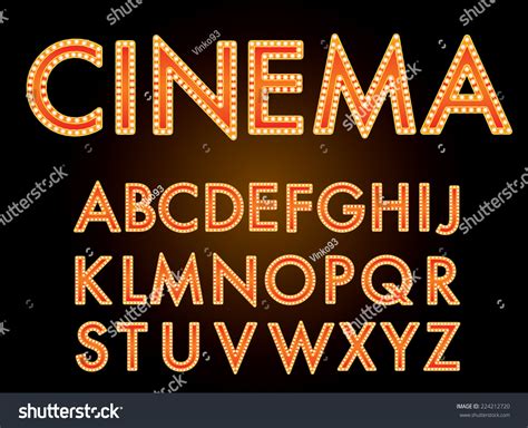 lighting letters images stock  vectors shutterstock