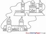 Colouring Towers Sheet Coloring Pages Sheets Title sketch template