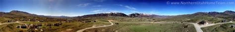 ogden valley utah aerial panorama