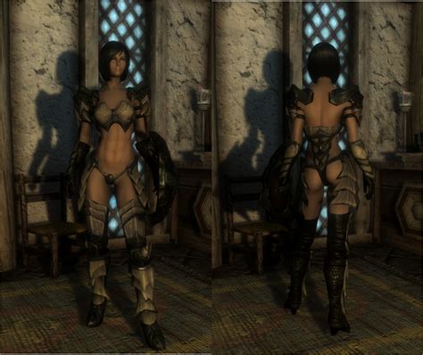 Sexy Vanilla Female Armor For Unp And Sevenbase With Bbp At Skyrim
